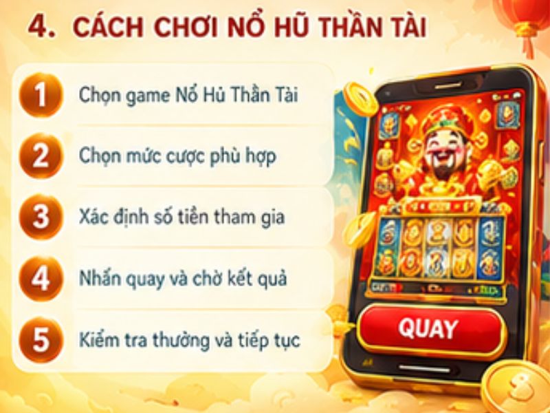 Hướng dẫn chơi Nổ Hũ Thần Tài 28BET từng bước
